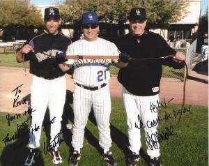 From left to right: Walt Weiss, Kevin & Mark Strittmatter